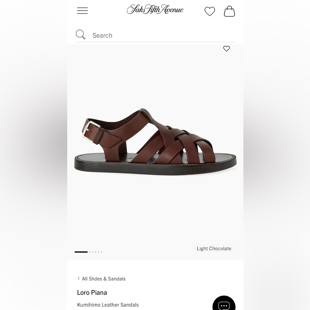 Loro Piana Kumihimo Leather Sandals